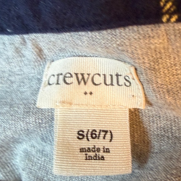 Crew Cuts Gray Polo with tartan Collar - Picture 2 of 3